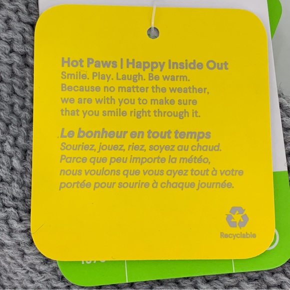 Hot Paws NWT Toddlers’ Grey Knit Toque with White PomPoms, 2 - 3 Years - Picture 12 of 14